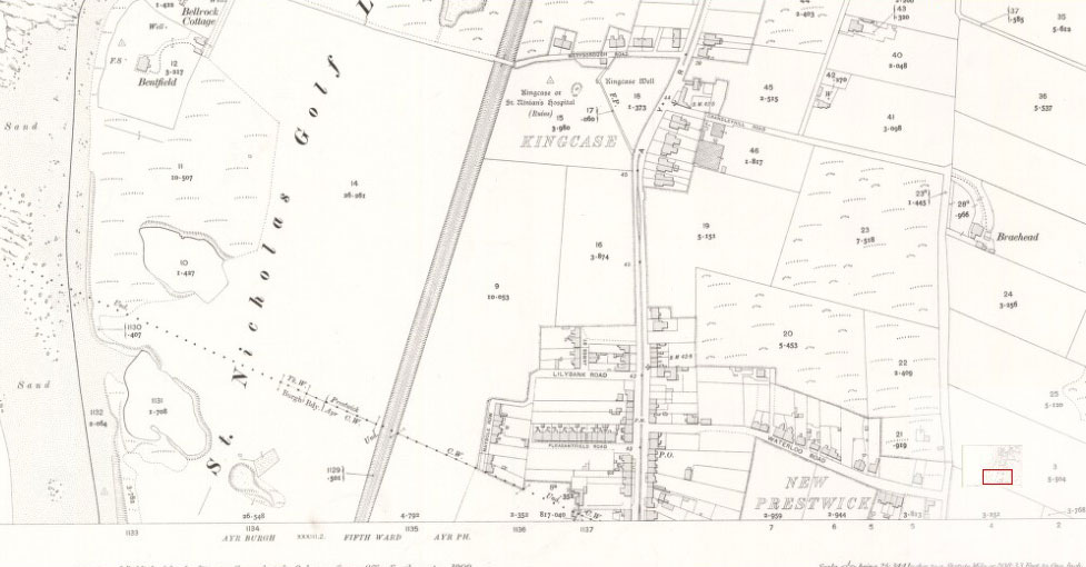 Prestwick Toll - 1908 Ordinance Map